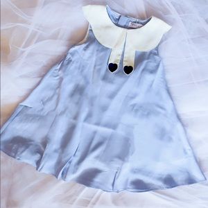 Girl Cooling Fabric Summer Dress with Collar